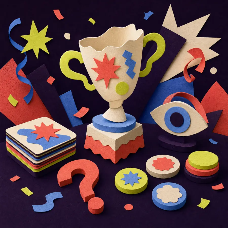 Bluff Club Party Mix artwork showing a lively group playing several game modes